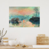 Monet - Die Sonnenuntergänge auf der Seine Poster (Küche)