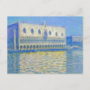 Monet Doge’s Palace Vintage Impressionismus Postkarte