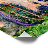 Monet - Drei Bäume im grauen Wetter Poster (Ecke)