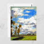 Monet - Drei Kühe in einer Weide Postkarte (Vorne/Hinten)