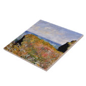 Monet - Edge of the Cliff in Pourville Fliese (Seite)