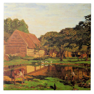 Monet - Ein Bauernhof in der Normandie, Fliese