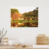 Monet - Ein Bauernhof in der Normandie Poster (Küche)