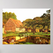 Monet - Ein Bauernhof in der Normandie Poster (Vorne)