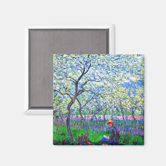 Monet - Ein Orchester im Frühjahr Magnet (Vorderseite/Rückseite)
