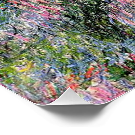 Monet - Ein Ort am Seine-Ufer Poster (Ecke)