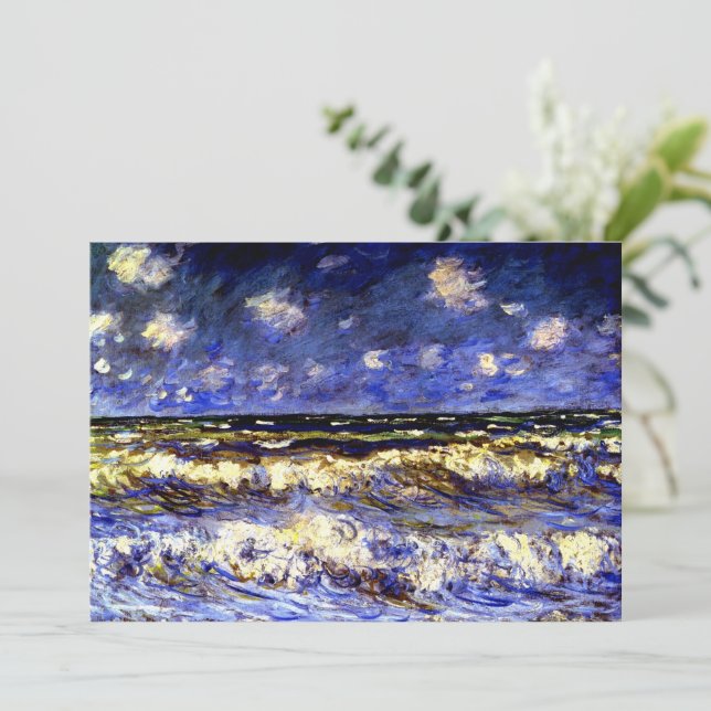 Monet - Ein stürmisches Meer (Stehend Vorderseite)