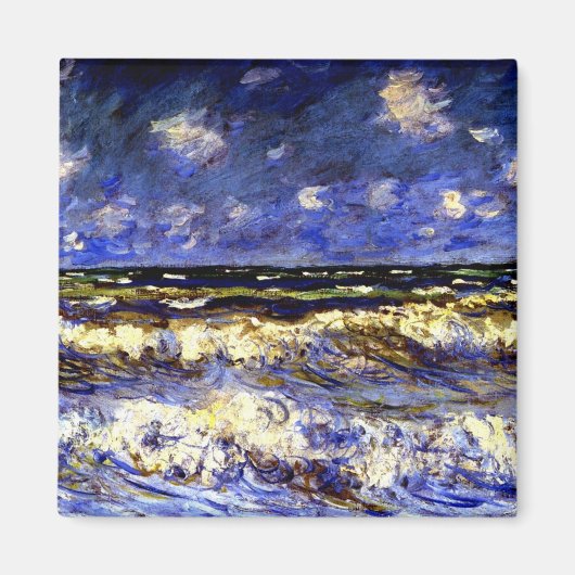 Monet - Ein stürmisches Meer Magnet (Vorne)