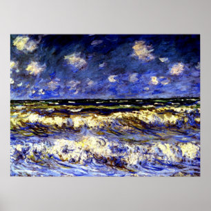 Monet - Ein stürmisches Meer, Poster