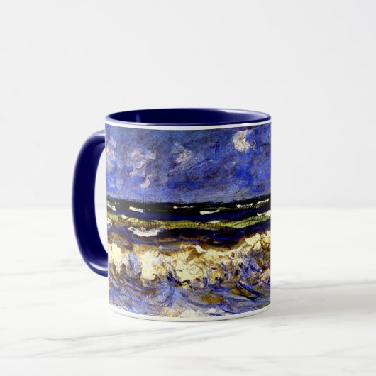 Monet - Ein stürmisches Meer Tasse (Vorderseite Links)
