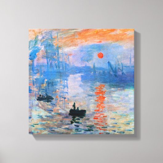 Monet - Eindruck, Sonnenaufgang, Leinwanddruck (Vorderseite)