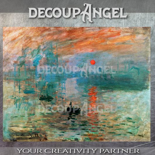 Monet - Eindruck, Sonnenaufgang Seidenpapier