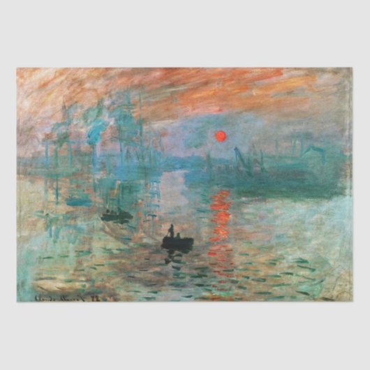 Monet - Eindruck, Sonnenaufgang Seidenpapier (Vorderseite)