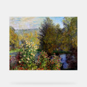 Monet - Eine Ecke des Gartens am Montgeron Acrylschild (Vorderseite)
