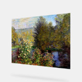 Monet - Eine Ecke des Gartens am Montgeron Acrylschild (Winkel)