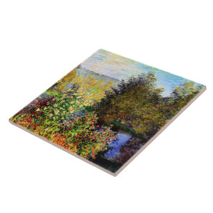 Monet - Eine Ecke des Gartens am Montgeron Fliese