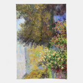 Monet - Eine Ecke des Gartens am Montgeron Geschirrtuch (Vertikal)