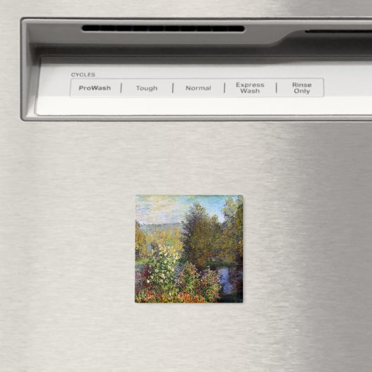Monet - Eine Ecke des Gartens am Montgeron Magnet (In Situ (Geschirrspüler))
