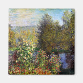 Monet - Eine Ecke des Gartens am Montgeron Magnet (Vorne)