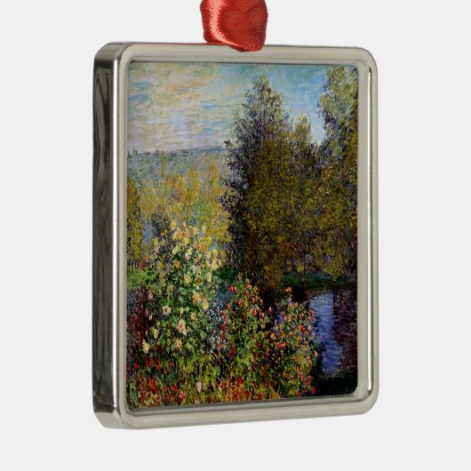 Monet - Eine Ecke des Gartens am Montgeron Ornament Aus Metall (Rechts)