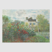 Monet - Eine Ecke des Gartens mit Dahlias Decoupa Seidenpapier (Vorderseite)