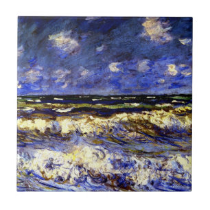 Monet - Eine stürmische See Fliese