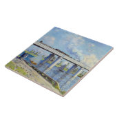 Monet - Eisenbahnbrücke in Argenteuil Fliese (Seite)