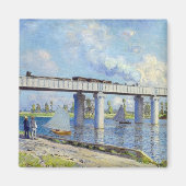 Monet - Eisenbahnbrücke in Argenteuil Magnet (Vorne)