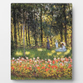 Monet - Familie der Künstler im Garten Fotoplatte (Vorderseite)