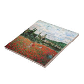 Monet Feld der roten Mohnblumen-Fliese Fliese (Seite)