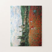 Monet Feld des roten Mohnblumen-Puzzlespiels Puzzle (Vertikal)
