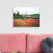 Monet Field of Red Poppies Leinwanddruck (Insitu (Wohnzimmer))