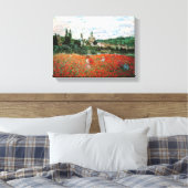 Monet Field of Red Poppies Leinwanddruck (Insitu (Schlafzimmer))