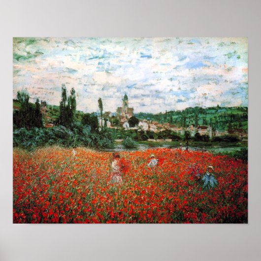 Monet Field of Red Poppies Poster (Vorne)