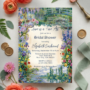 Monet Fine Art auf der Floralgarten-Brautparty Einladung