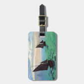 Monet Fischerboote am SeeGepäckanhänger Gepäckanhänger (Vorderseite vertikal)