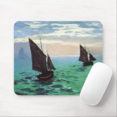 Monet Fischerboote an der Seemausunterlage Mousepad (Mit Mouse)