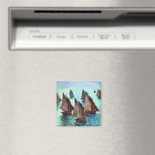 Monet - Fischerboote, ruhiges Meer, berühmte Kunst Magnet (In Situ (Geschirrspüler))