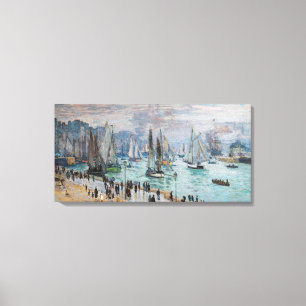 Monet - Fischerboote verlassen den Hafen, Le Havre Leinwanddruck