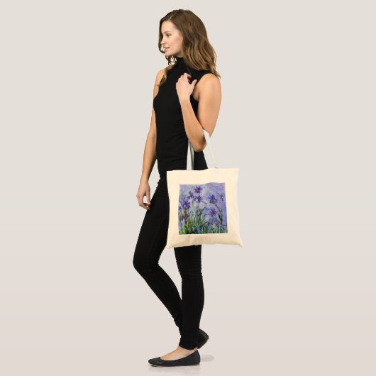 Monet Flieder Irises Taschen-Tasche Tragetasche (Vorderseite (Model))