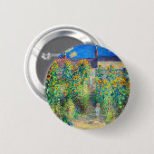 Monet Flower Garden Button (Vorne & Hinten)