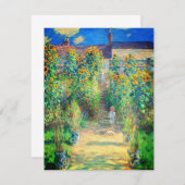Monet Flower Garden Card (Vorne/Hinten)