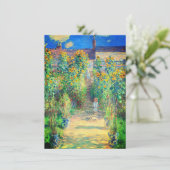 Monet Flower Garden Card (Stehend Vorderseite)