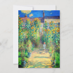 Monet Flower Garden Card