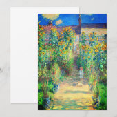 Monet Flower Garden Einladung (Vorne/Hinten)