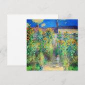 Monet Flower Garden Einladung (Vorne/Hinten)