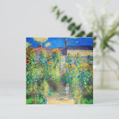 Monet Flower Garden Einladung (Stehend Vorderseite)
