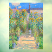 Monet Flower Garden Fensteraufkleber (Blatt 3)