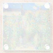 Monet Flower Garden Glasuntersetzer (Rückseite)