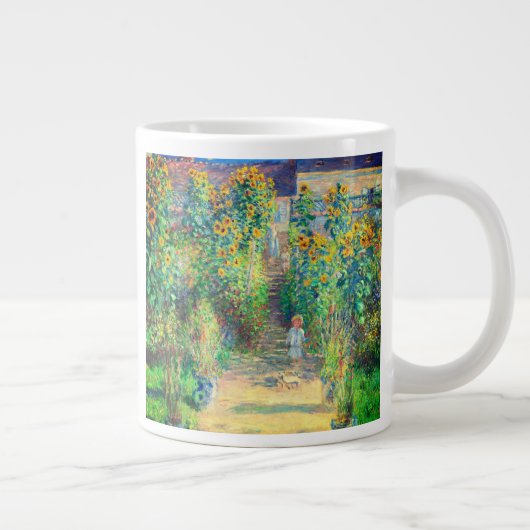 Monet Flower Garden Jumbo-Tasse (Rechts)